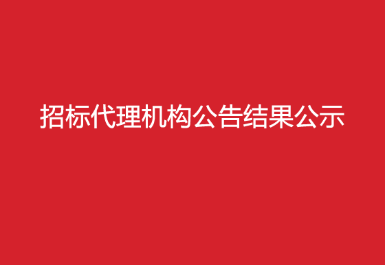 新版450集团(中国)有限公司关于招标代理机构公告结果公示